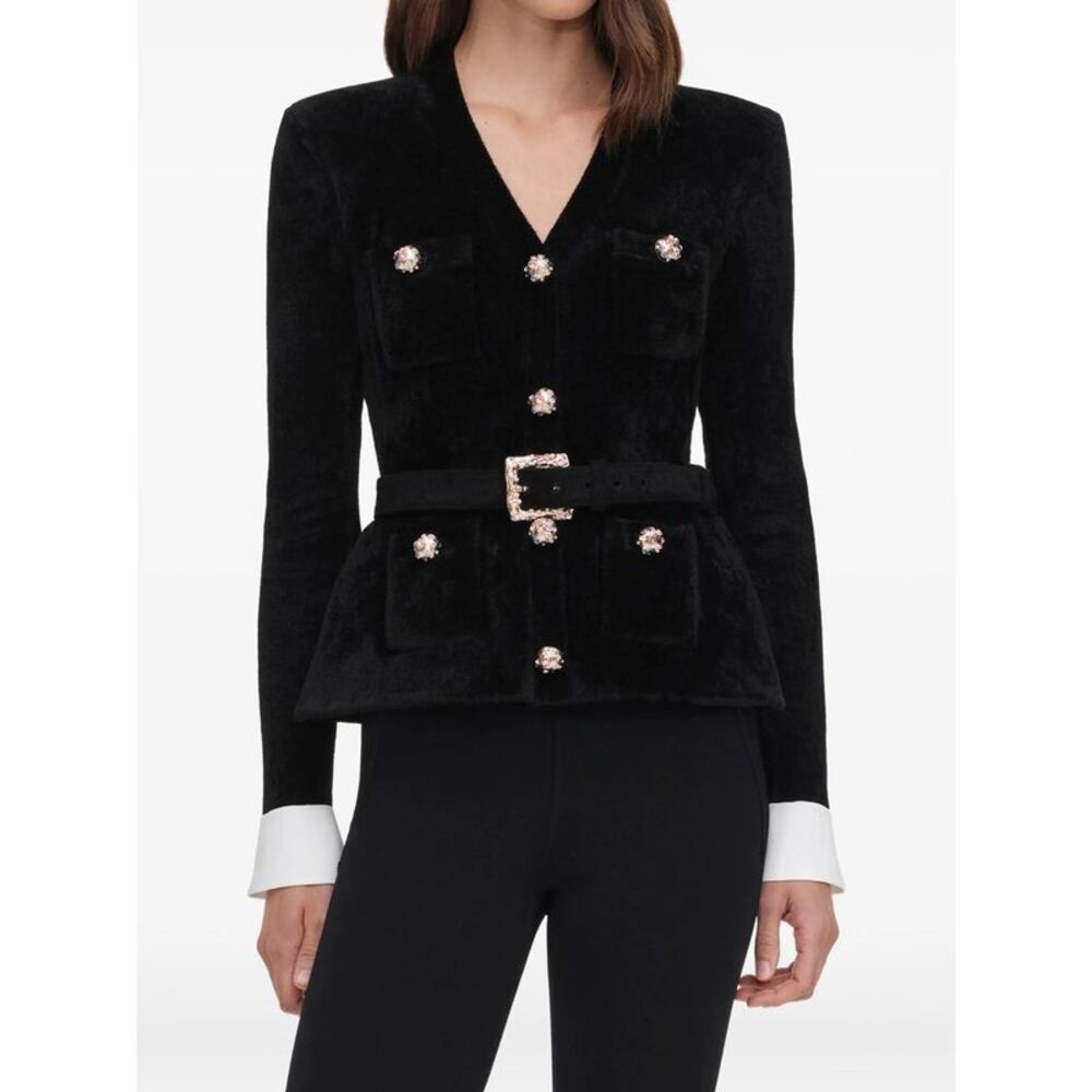Self-Portrait Black Jackets - Fitted Jackets Women